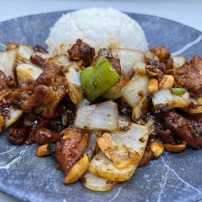 Kung Pao chicken rice