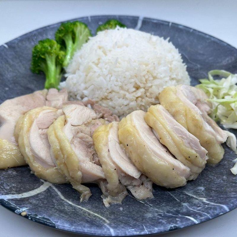 Rolling chicken rice